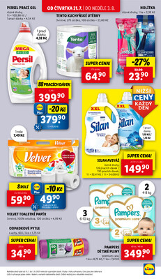 Lidl Čtvrtek od 31.7. do 3.8.2025