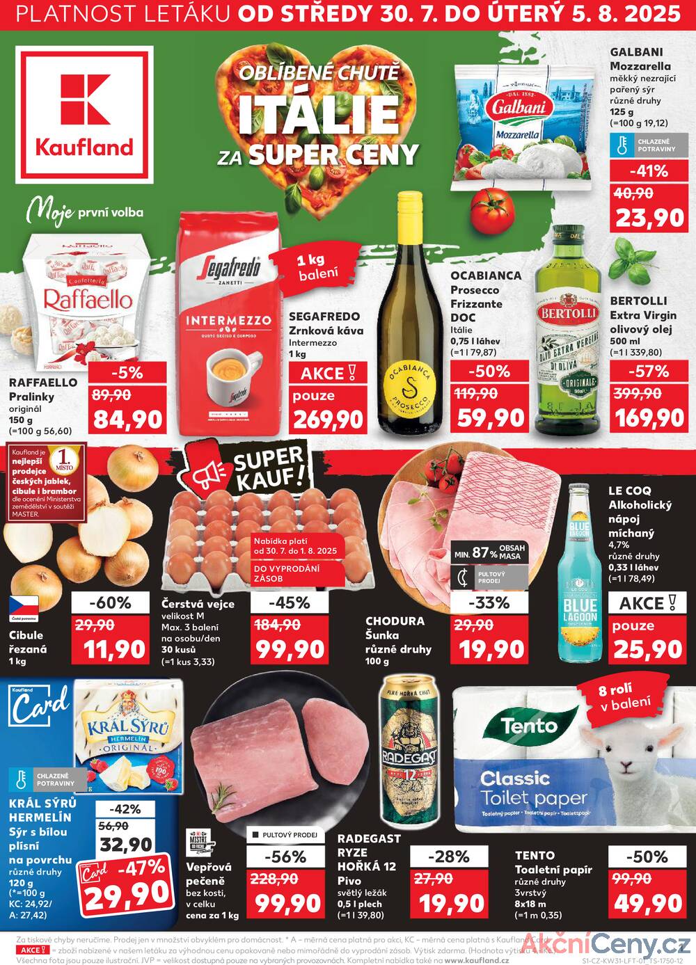 Leták Kaufland - Kaufland 30.7. - 5.8. - Kaufland - Chrudim - strana 1