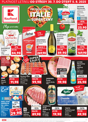 Leták Kaufland 30.7. - 5.8. - Kaufland - Zlín ( OC Čepkov)