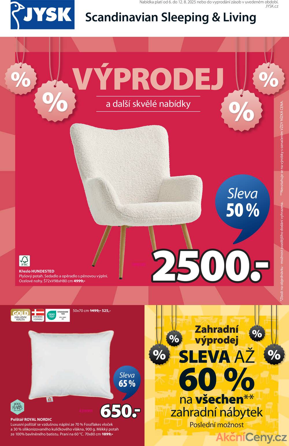 Leták Jysk - Jysk od 6.8. do 12.8.2025 - strana 1