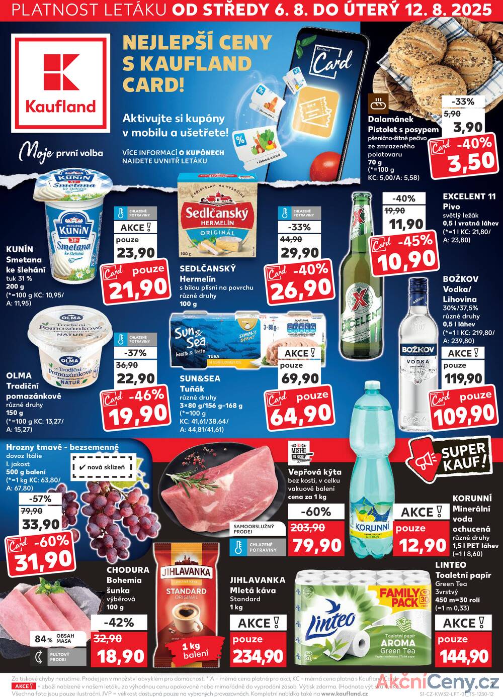 Leták Kaufland - Kaufland 6.8. - 12.8. - Kaufland - Děčín - strana 1