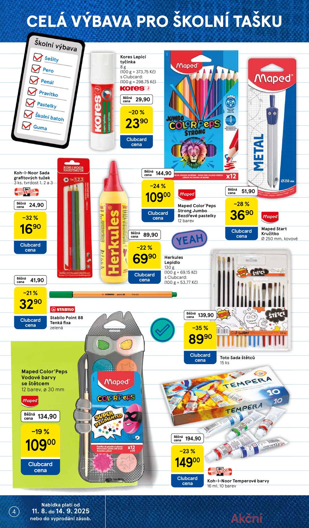 Leták Tesco - Tesco SPECIÁL velké hypermarkety  od 11.8. do 14.9.2025 - strana 4
