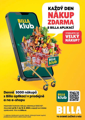 Billa  od 13.8. do 19.8.2025