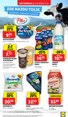Lidl Čtvrtek od 14.8. do 17.8.2025