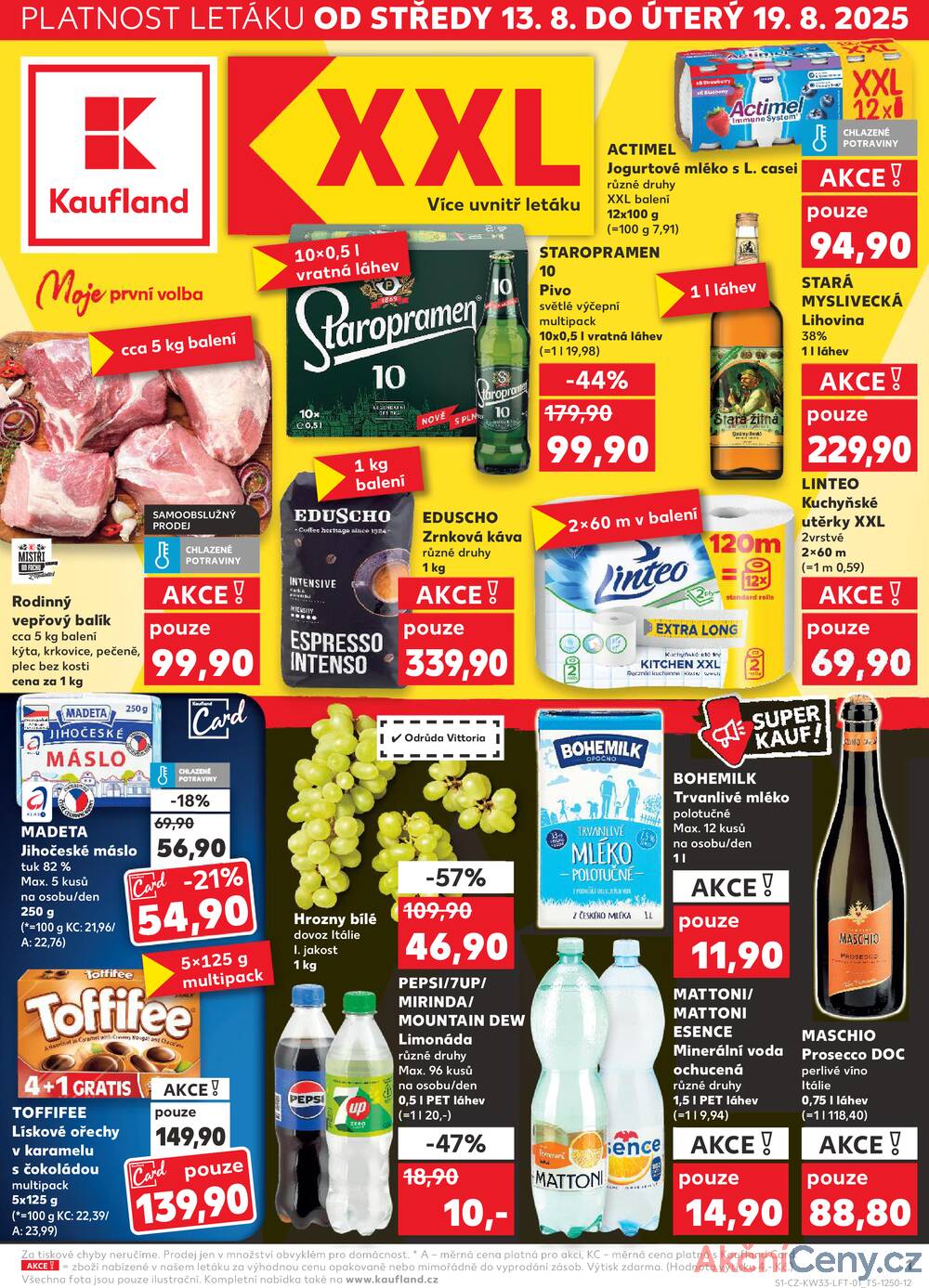 Leták Kaufland - Kaufland 13.8. - 19.8. - Kaufland - Chrudim - strana 1