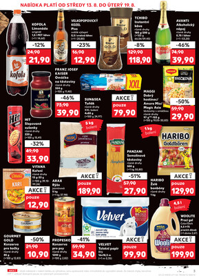 Kaufland 13.8. - 19.8. - Kaufland - Jablonec nad Nisou (U Kostela)
