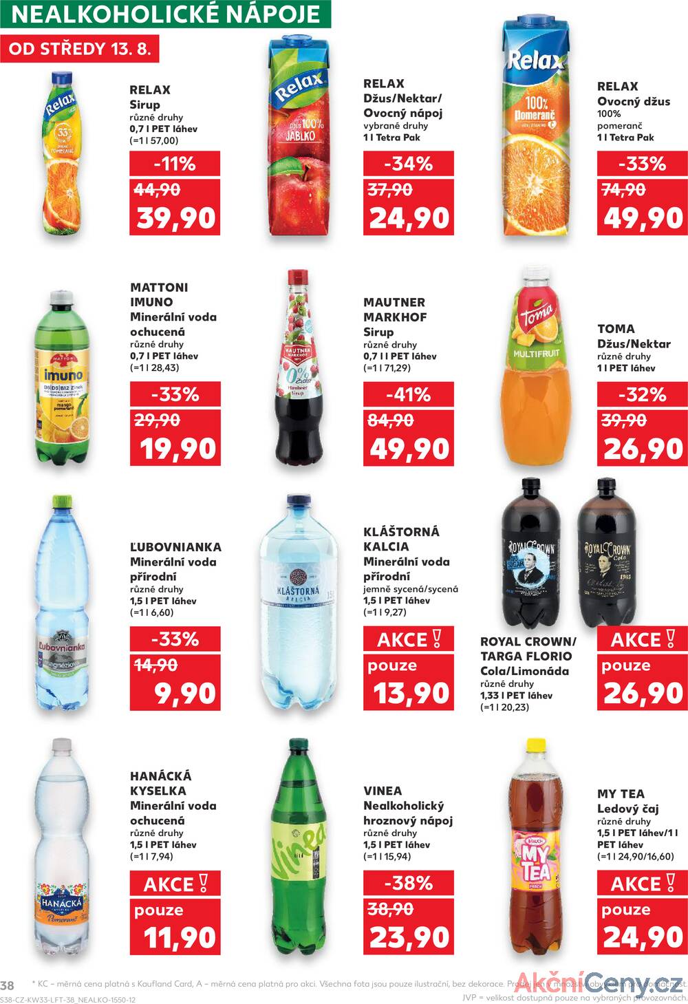 Leták Kaufland - Kaufland 13.8. - 19.8. - Kaufland - Zlín ( OC Čepkov) - strana 38