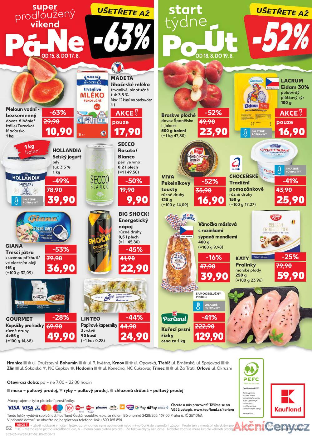 Leták Kaufland - Kaufland 13.8. - 19.8. - Kaufland - Zlín ( OC Čepkov) - strana 52