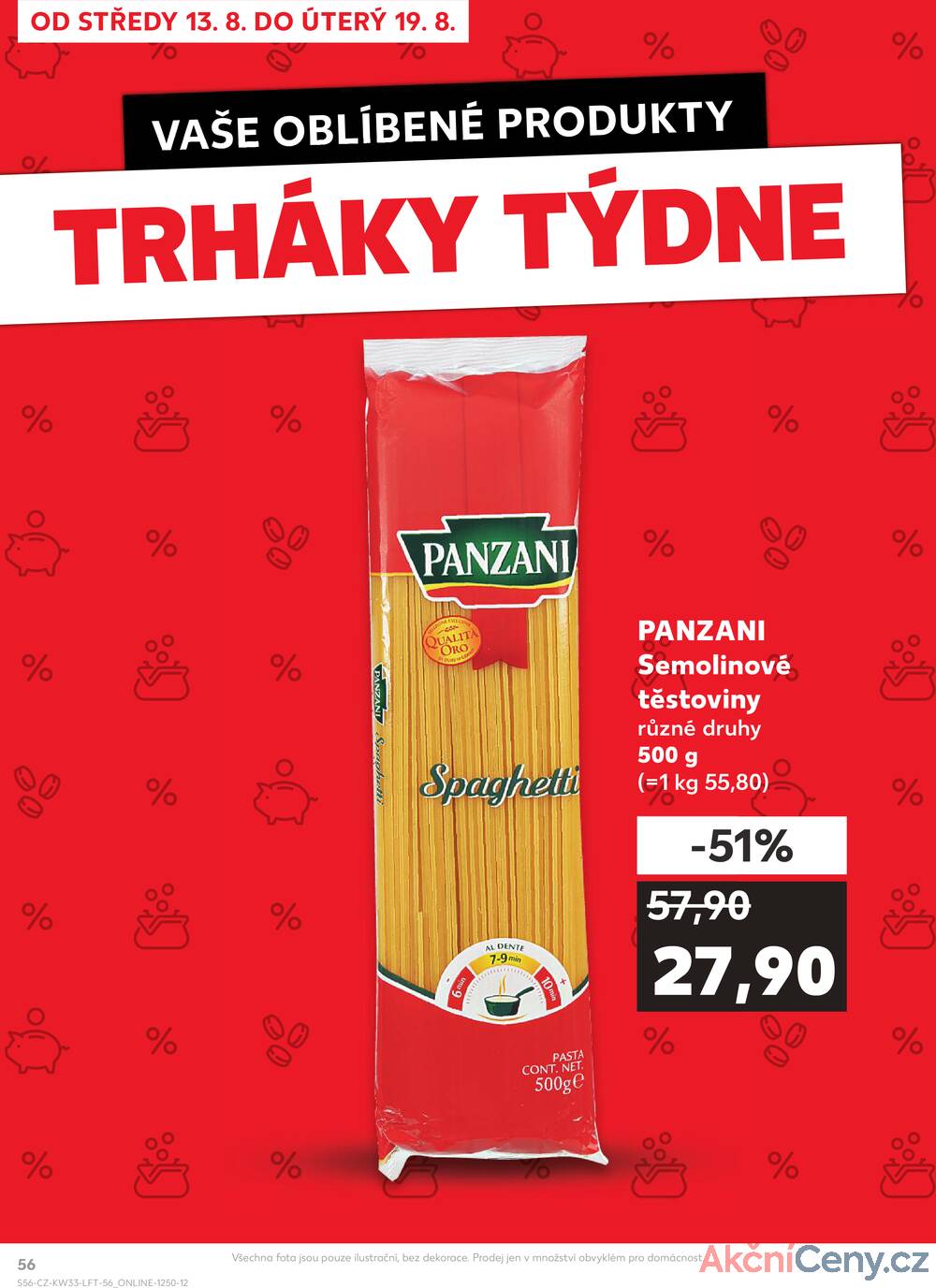 Leták Kaufland - Kaufland 13.8. - 19.8. - Kaufland - Zlín ( OC Čepkov) - strana 56