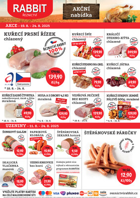 RABBIT řeznictví od 18.8. do 24.8.2025