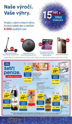 Tesco supermarkety od 20.8. do 26.8.2025