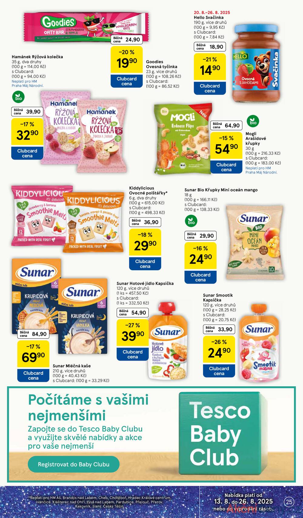 Leták Tesco - Tesco malé hypermarkety od 20.8. do 26.8.2025 - strana 25 Leták Tesco - Tesco malé hypermarkety od 20.8. do 26.8.2025 - strana 25