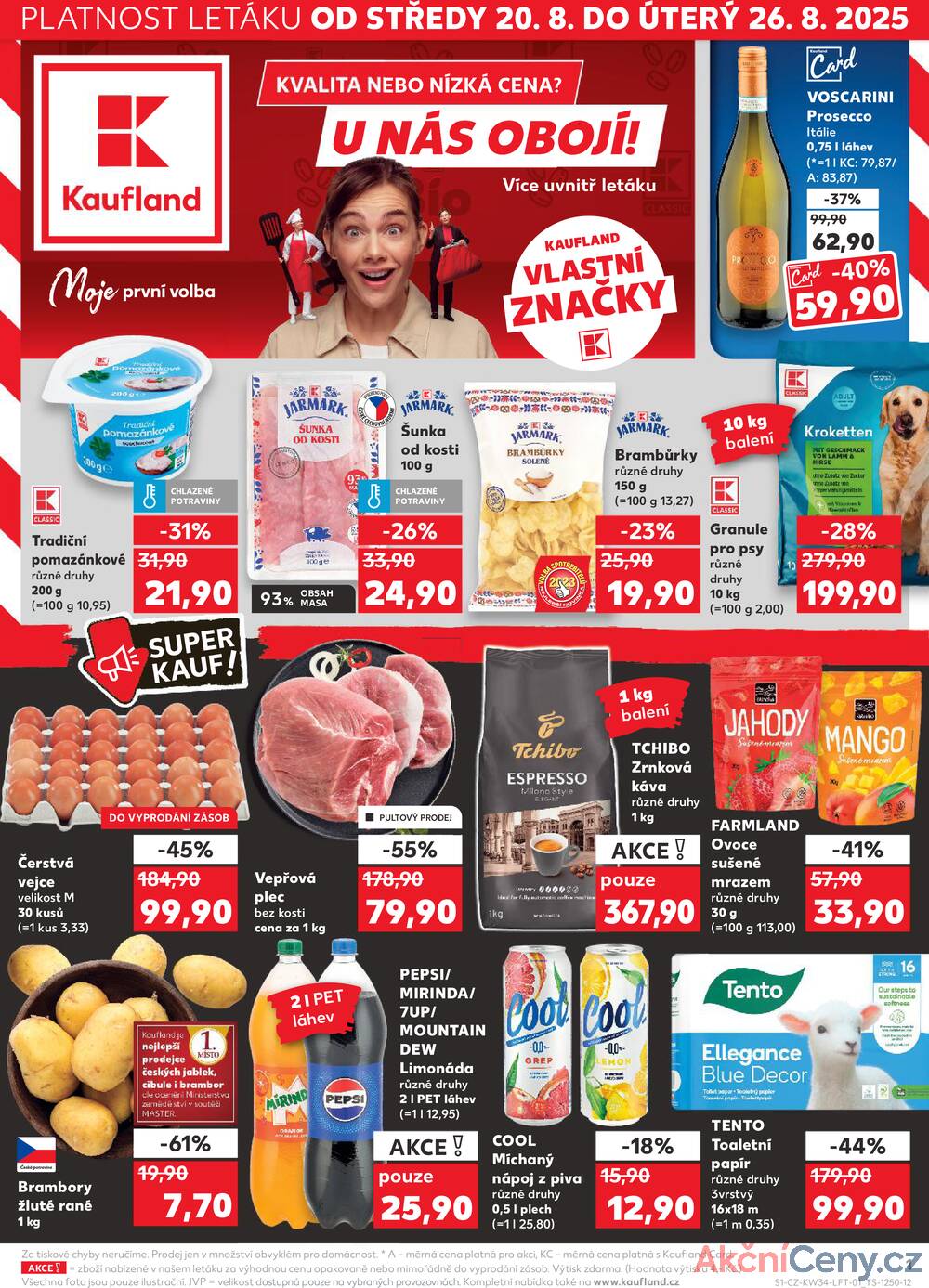 Leták Kaufland - Kaufland 20.8. - 26.8. - Kaufland - Česká Lípa - strana 1