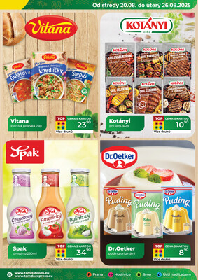 Tamda Foods od 20.8. do 26.8.2025
