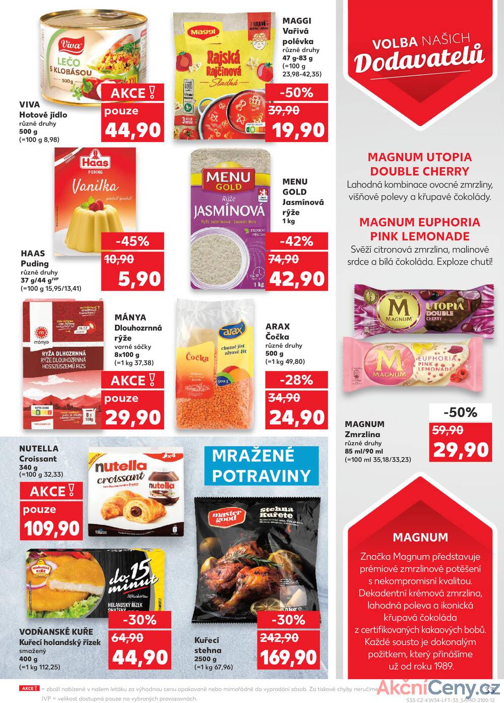 Leták Kaufland - Kaufland 20.8. - 26.8. - Kaufland - Pardubice (S. K. Neumanna) - strana 33