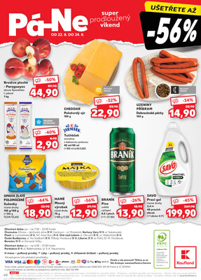 Kaufland 20.8. - 26.8. - Kaufland - Pardubice (S. K. Neumanna)