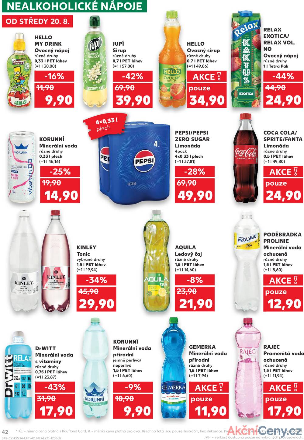 Leták Kaufland - Kaufland 20.8. - 26.8. - Kaufland - Rakovník (ul. Luženská) - strana 42