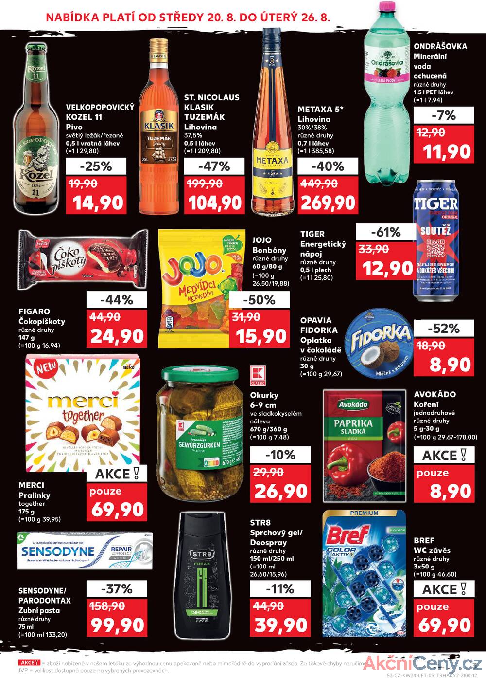 Leták Kaufland - Kaufland 20.8. - 26.8. - Kaufland - Plzeň (Lochotínská) - strana 3