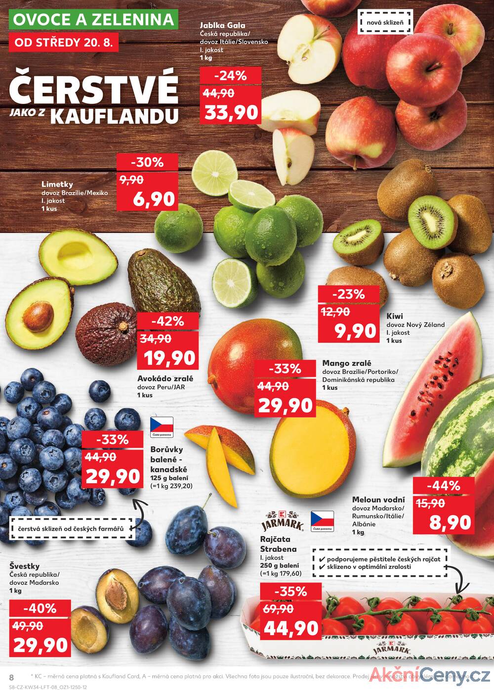 Leták Kaufland - Kaufland 20.8. - 26.8. - Kaufland - Velké Meziříčí - strana 8