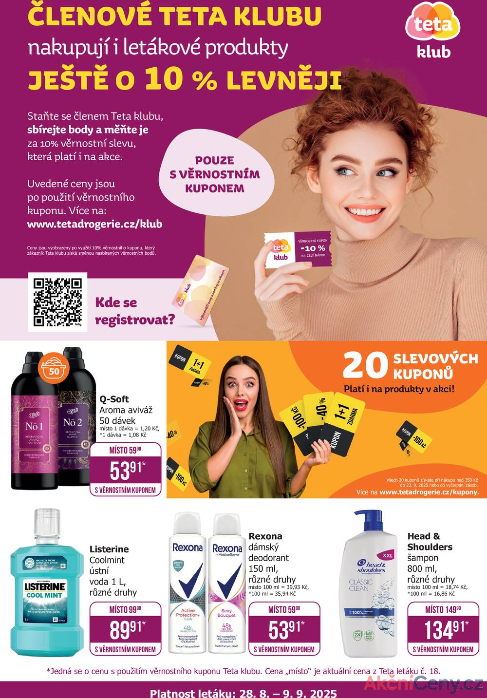 Leták Teta drogerie - Teta drogerie Klub od 28.8. do 9.9.2025 - strana 1 Leták Teta drogerie - Teta drogerie Klub od 28.8. do 9.9.2025 - strana 1