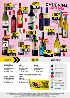 JIP Cash & Carry České Budějovice, Most, Náchod, Polička, Sušice a Svoboda nad Úpou od 20.8. do 26.8.2025