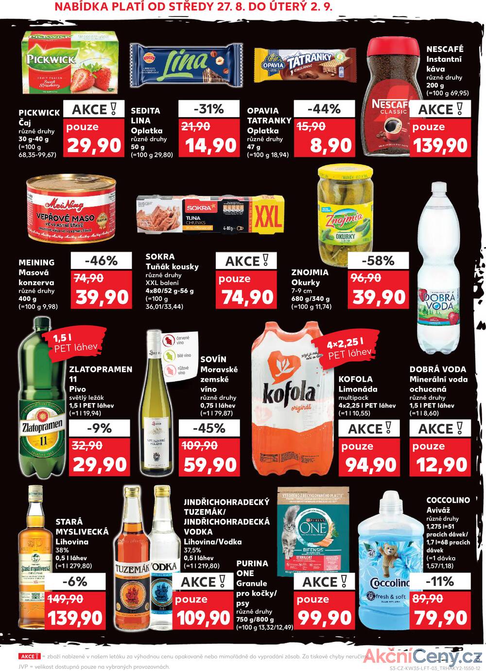 Leták Kaufland - Kaufland 27.8. - 2.9. - Kaufland - Čáslav - strana 3