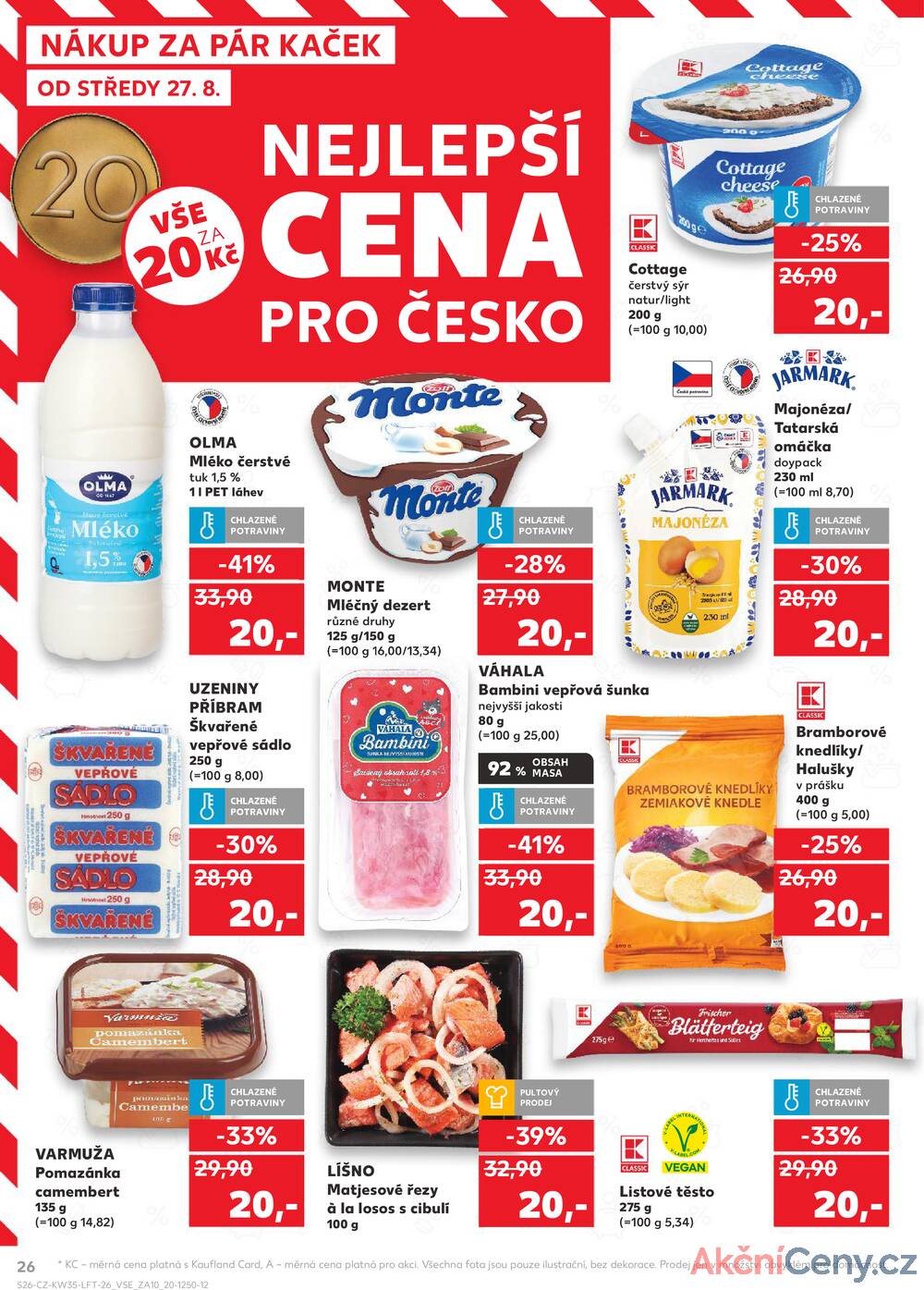 Leták Kaufland - Kaufland 27.8. - 2.9. - Kaufland - Kolín - strana 26