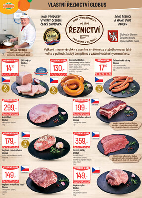 Akční leták Globus 27.8. - 2.9.2025 - Globus Jenišov u Karlových Varů
