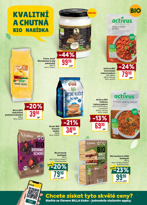 Billa katalog Bio od 1.9. do 30.9.2025