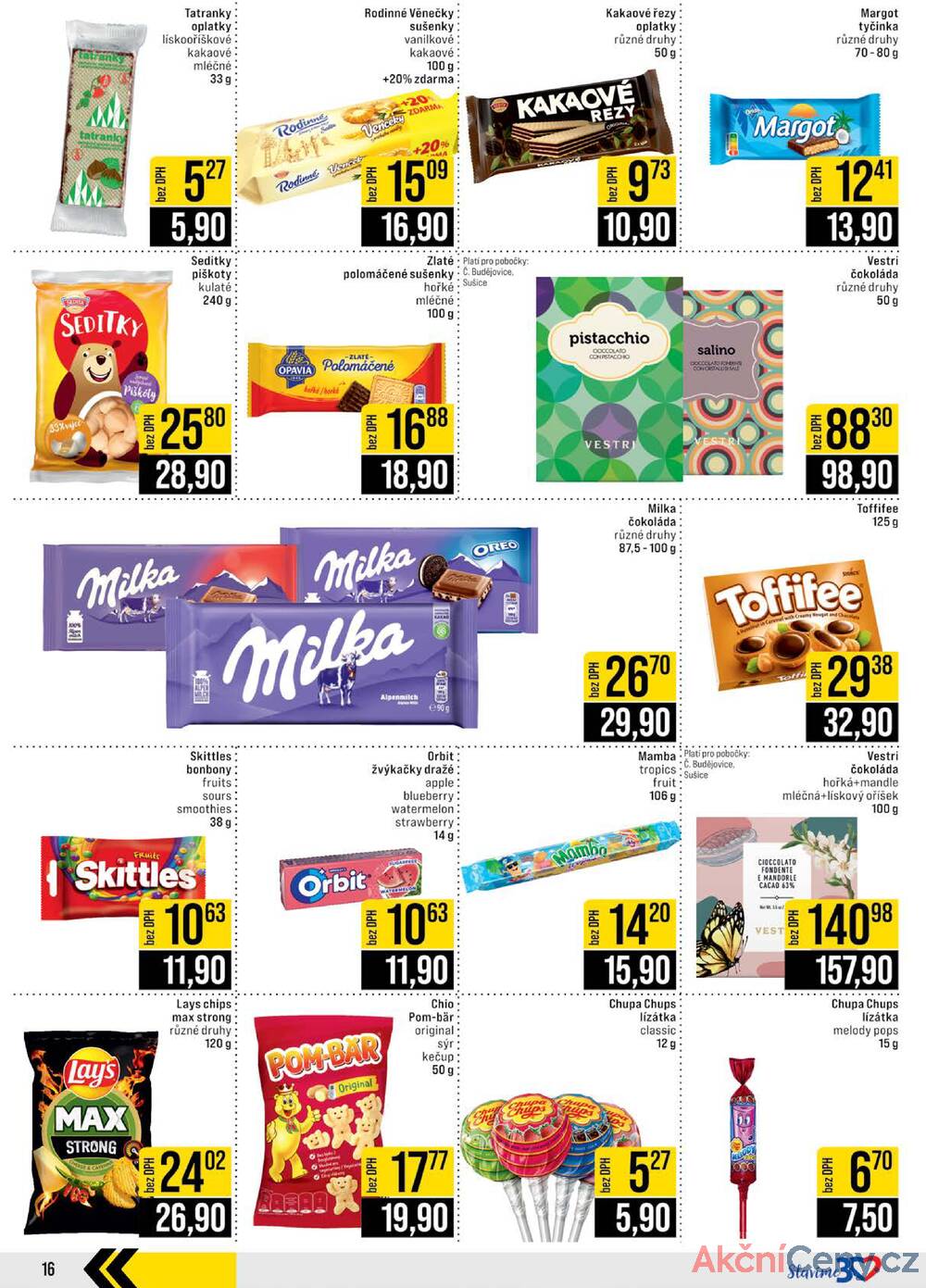 Leták JIP - JIP Cash & Carry České Budějovice, Most, Náchod, Polička, Sušice a Svoboda nad Úpou od 27.8. do 2.9.2025 - strana 16