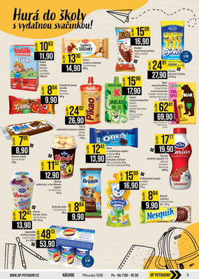 JIP Cash & Carry České Budějovice, Most, Náchod, Polička, Sušice a Svoboda nad Úpou od 27.8. do 2.9.2025