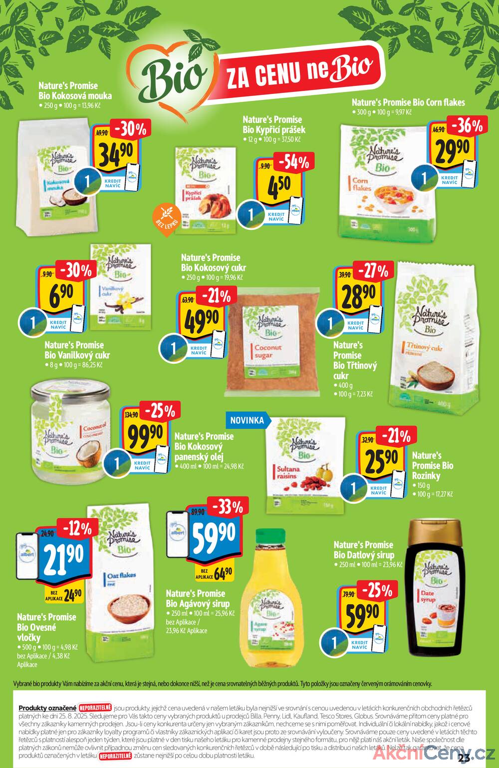 Leták Albert - Albert Hypermarket katalog Bio od 3.9. do 30.9.2025 - strana 23 Leták Albert - Albert Hypermarket katalog Bio od 3.9. do 30.9.2025 - strana 23