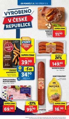 Lidl od 1.9. do 3.9.2025