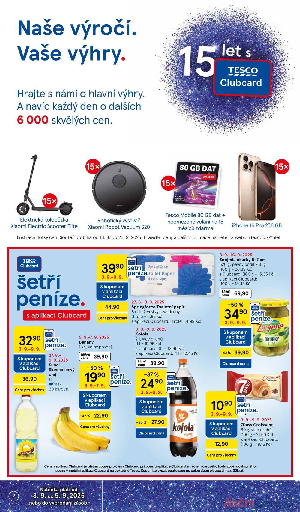 Leták Tesco - Tesco supermarkety od 3.9. do 9.9.2025 - strana 2 Leták Tesco - Tesco supermarkety od 3.9. do 9.9.2025 - strana 2
