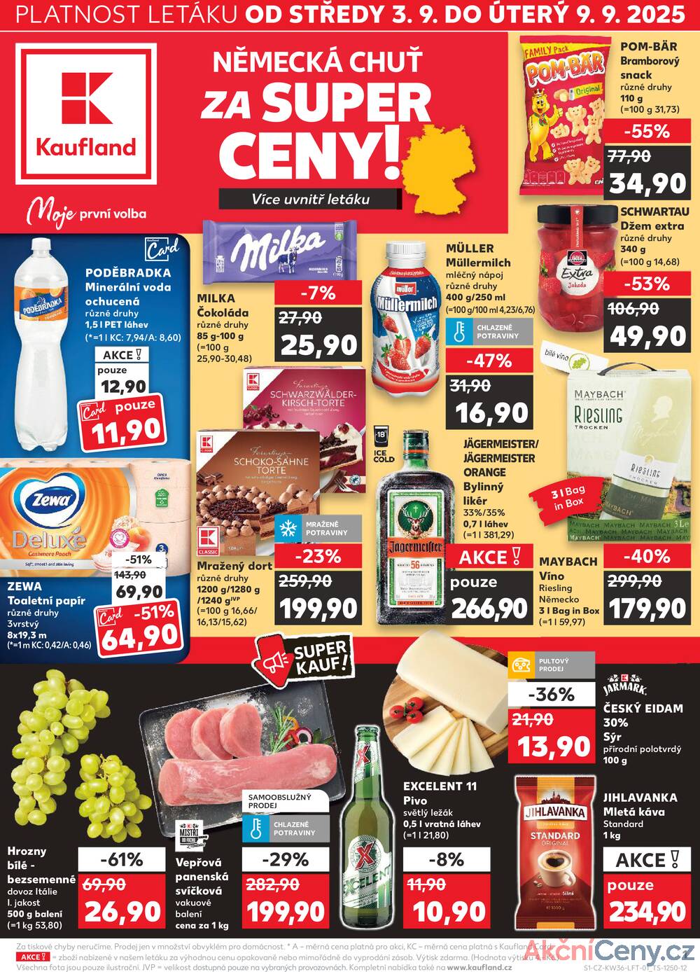Leták Kaufland - Kaufland 3.9. - 9.9. - Kaufland - Sokolov - strana 1