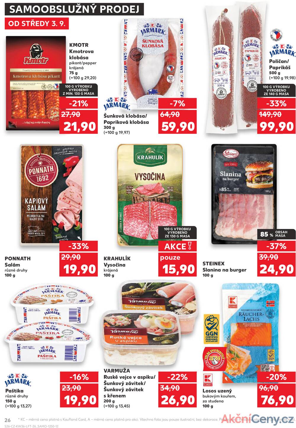 Leták Kaufland - Kaufland 3.9. - 9.9. - Kaufland - Sokolov - strana 26