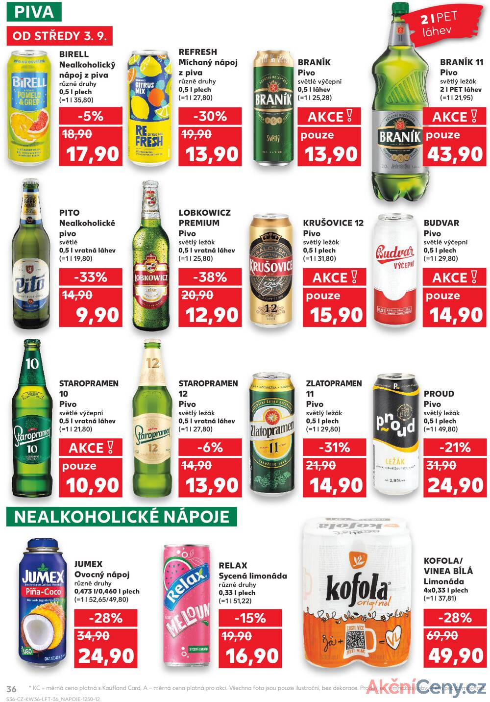 Leták Kaufland - Kaufland 3.9. - 9.9. - Kaufland - Zábřeh na Moravě - strana 36