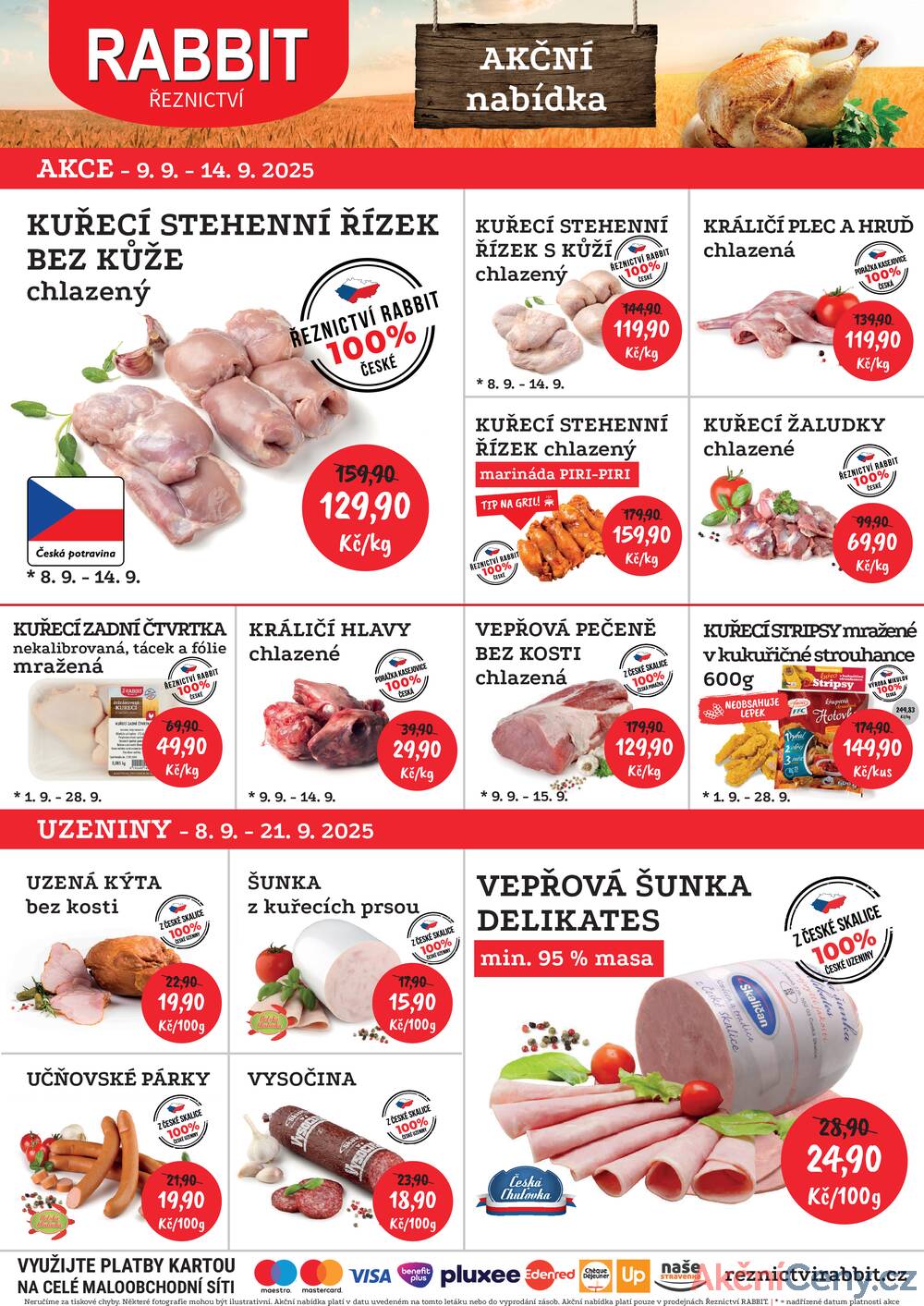 Leták RABBIT řeznictví - RABBIT řeznictví od 8.9. do 14.9.2025 - strana 1 Leták RABBIT řeznictví - RABBIT řeznictví od 8.9. do 14.9.2025 - strana 1