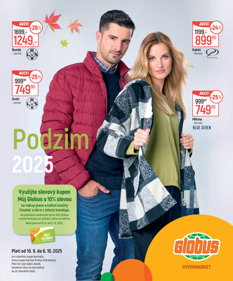 Leták Akční leták Globus 10.9. - 6.10.2025 - Globus Jenišov u Karlových Varů