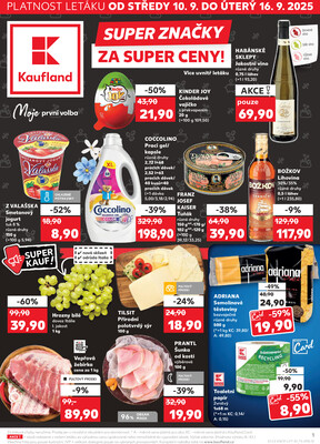 Leták Kaufland 10.9. - 16.9. - Kaufland - Ostrava - Zábřeh