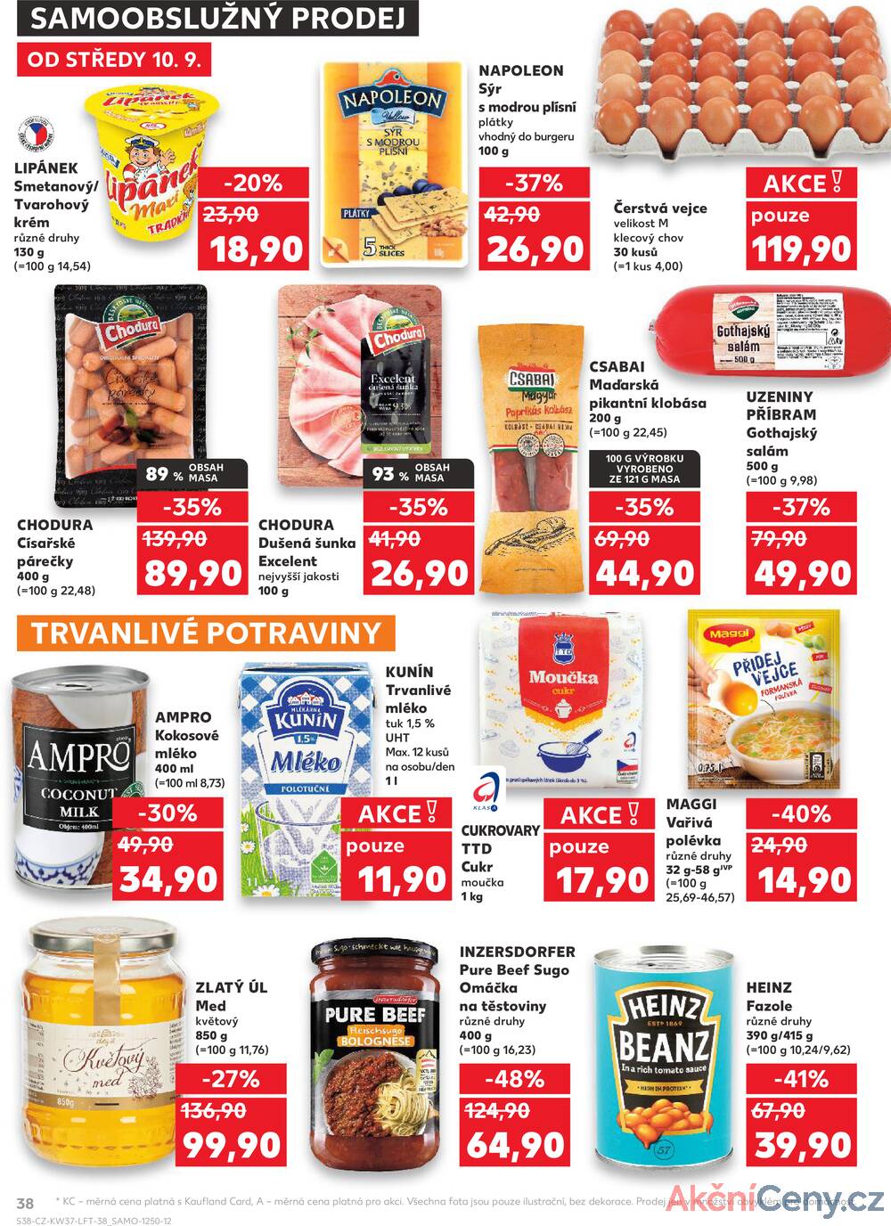Leták Kaufland - Kaufland 10.9. - 16.9. - Kaufland - Ostrov - Jáchymovská - strana 38
