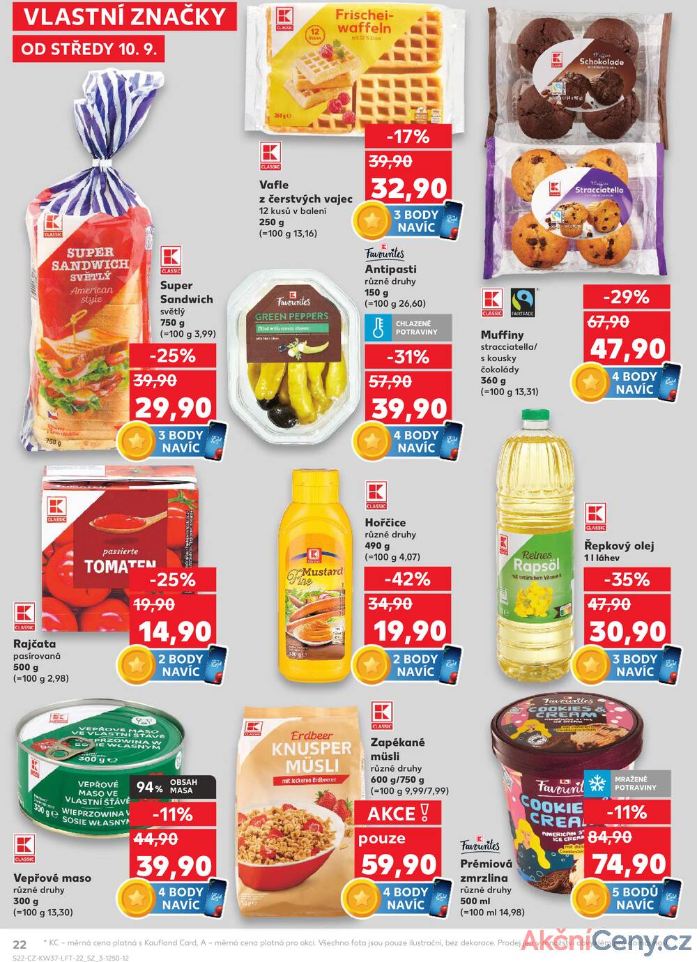 Leták Kaufland - Kaufland 10.9. - 16.9. - Kaufland - Vrchlabí - strana 22