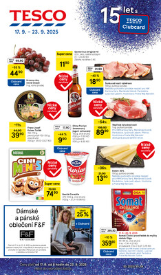 Leták Tesco malé hypermarkety od 17.9. do 23.9.2025