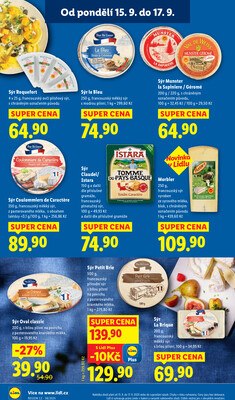 Lidl od 15.9. do 17.9.2025