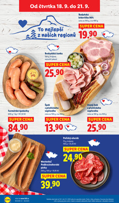 Lidl Čtvrtek od 18.9. do 21.9.2025