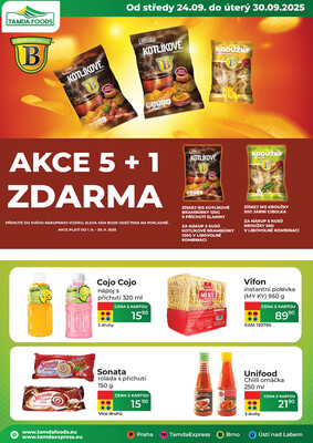 leták Tamda Foods