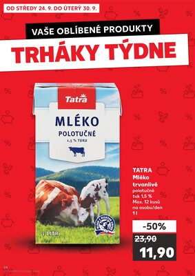 Kaufland 24.9. - 30.9. - Kaufland - Nymburk