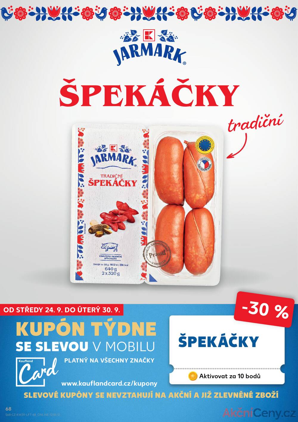 Leták Kaufland - Kaufland 24.9. - 30.9. - Kaufland - Hodonín (Konečná) - strana 68