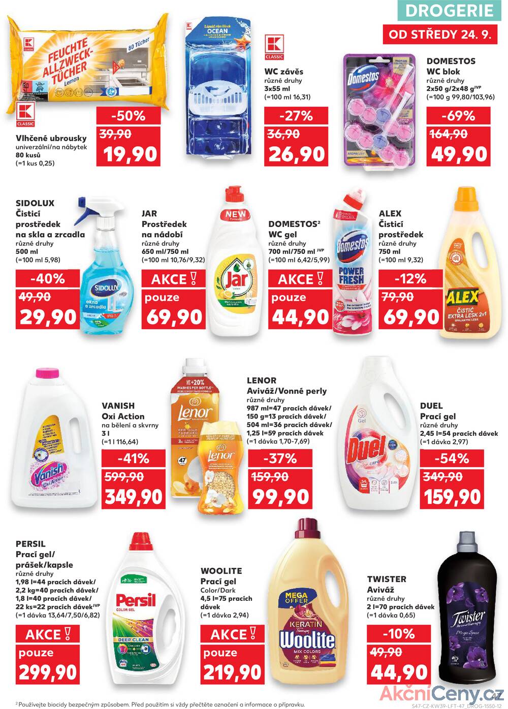 Leták Kaufland - Kaufland 24.9. - 30.9. - Kaufland - Přerov Lýsky - strana 47