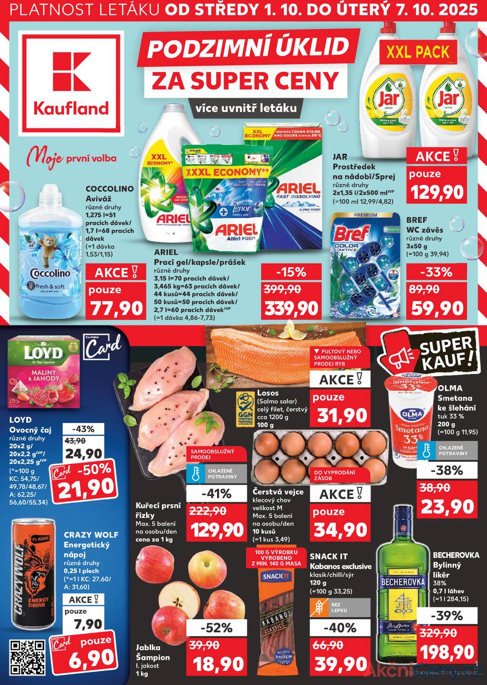 Leták Kaufland - Kaufland 1.10. - 7.10. - Kaufland - Jindřichův Hradec - strana 1